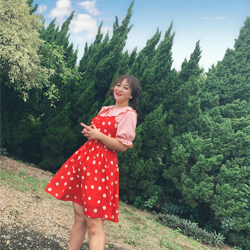 Plus Size Lolita Blouse, Oversized Short Sleeve Shirt - image 4