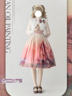 Oil Painting Collection - Elegant Lolita Skirt Printed SK - image 2