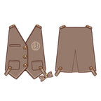 Famous Detective Goose - Ouji Lolita Shorts Set, Pockets - image 13
