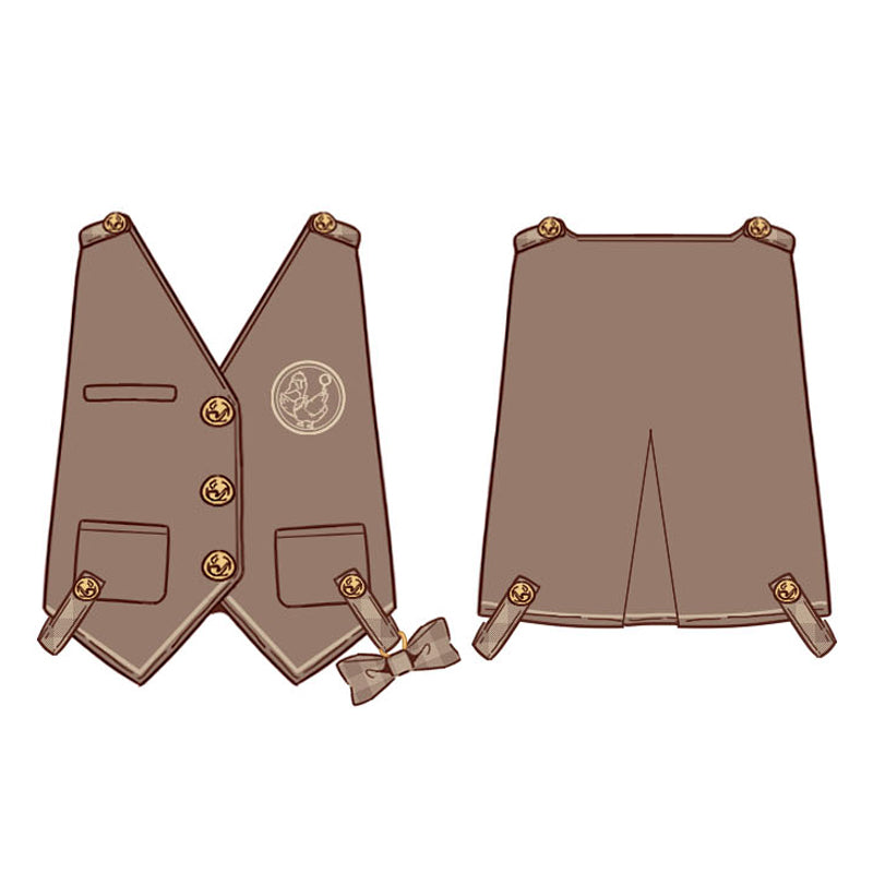 Famous Detective Goose - Ouji Lolita Shorts Set, Pockets - image 13