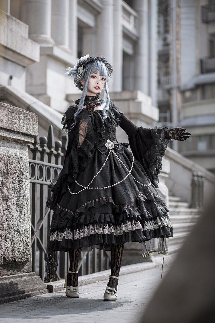 Fate Quartet Gothic Bridal Lolita JSK Dress - image 1