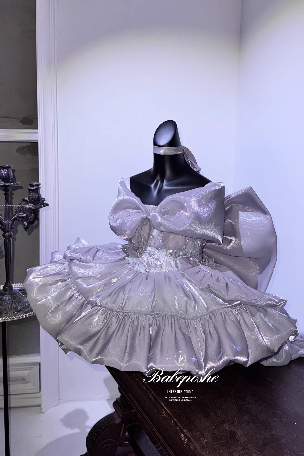 POSHEPOSE - Shining Moon Silver Dress - POSHEPOSE image 9