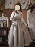 Countess's Autumn Tour - Retro Lolita Embroidery Long SK - image 27