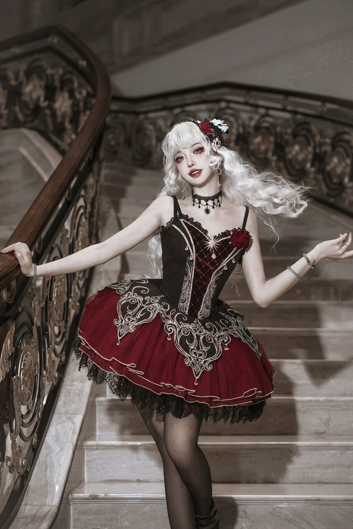 Blood Feast - Gothic Lolita JSK Suit Daily Goth Dress - image 4