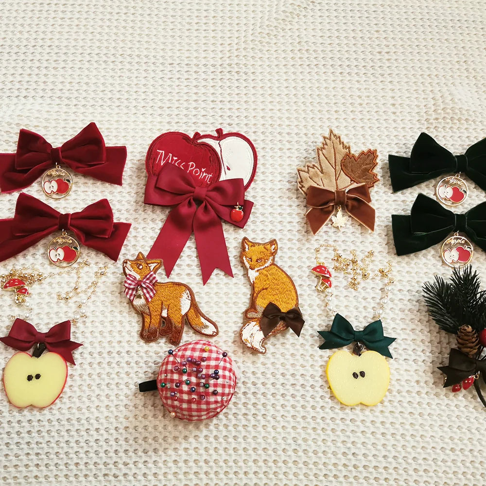 Chuby Box in the Forest - Elegant Lolita Necklace Brooch KC Beret Accessories - image 34