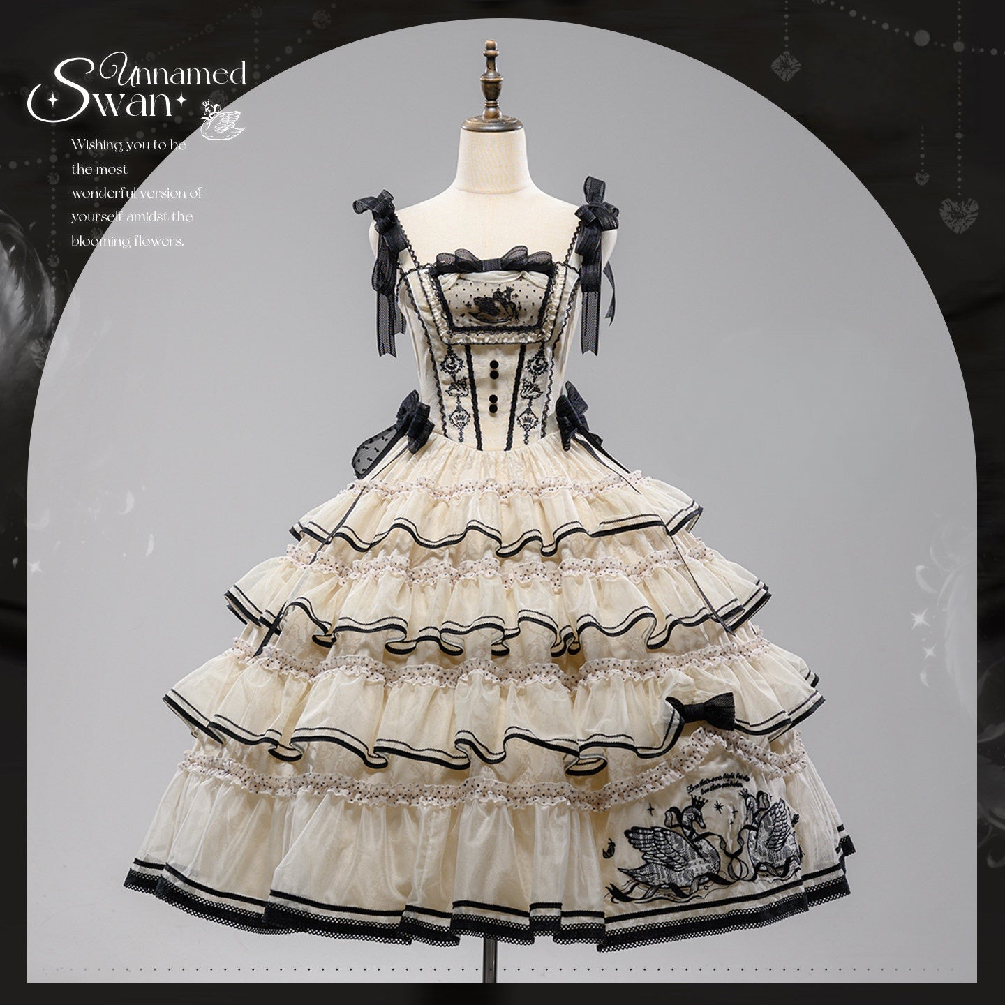 Unnamed Swan Classic Lolita JSK Dress Set - image 5
