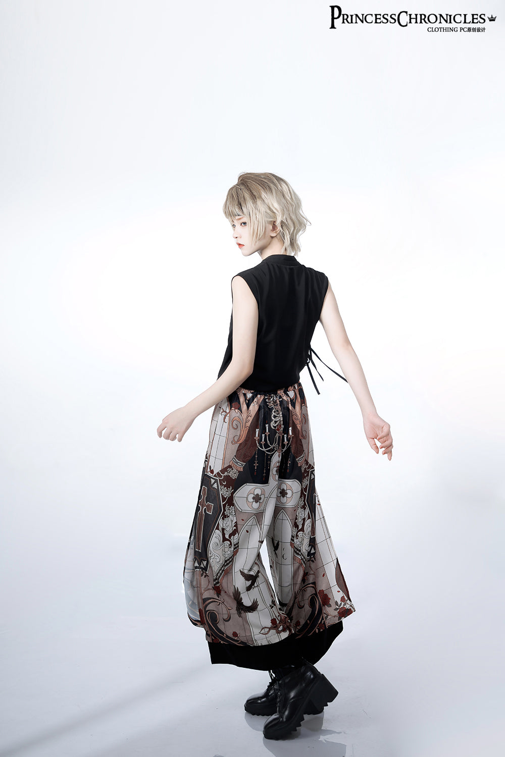 Night Instructions Printed Ouji Trousers - image 7