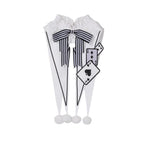 Gothic Lolita Jacquard Dress with Pointed Tail Hem and Accessories - image 15