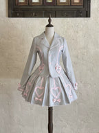 Promise After Class - Old School Lolita Fitted Blazer & Pleated Skirt Set - image 30