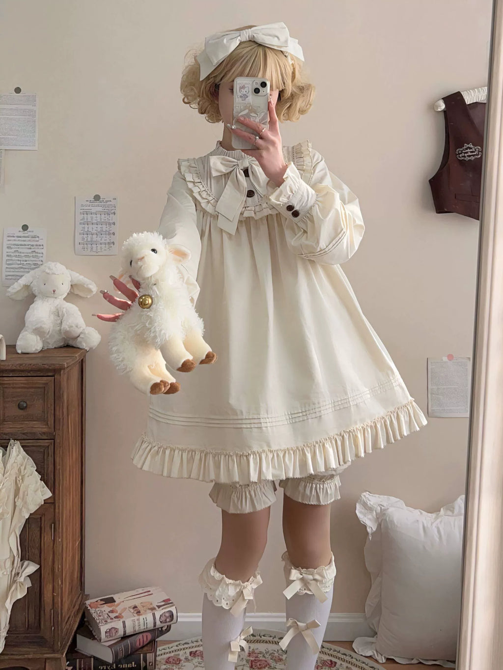 Lullaby - Cotton Lolita OP Dress Kawaii Lolita Bloomers and Accessories - image 11