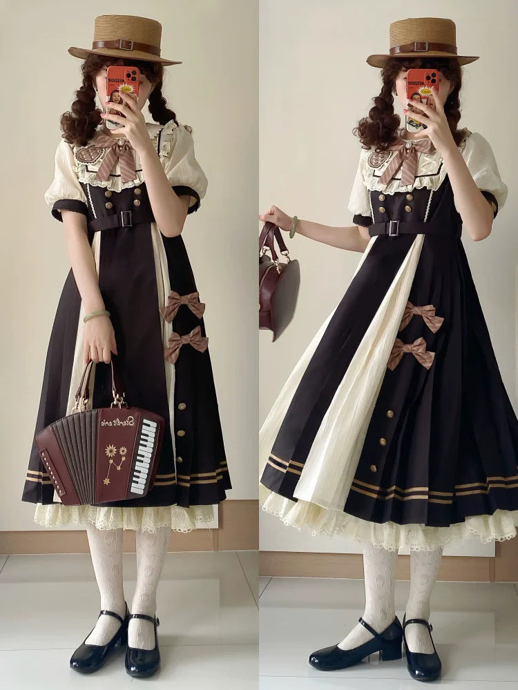 Chocolate Workshop - Classic Lolita Short and Long OP Dress - image 24