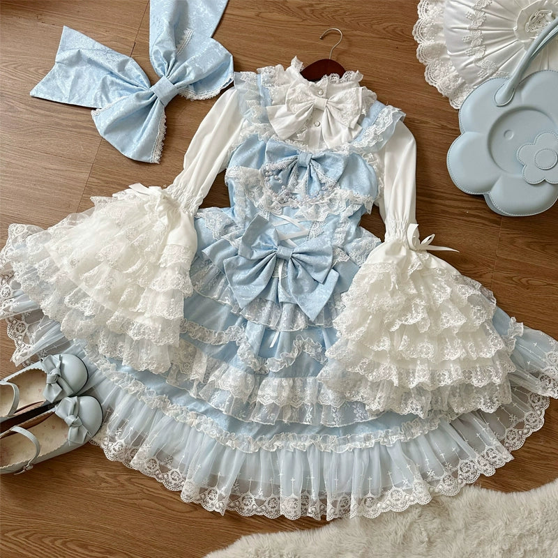Love and Heart Palpitations Wedding Lolita JSK Dress Suit - image 17