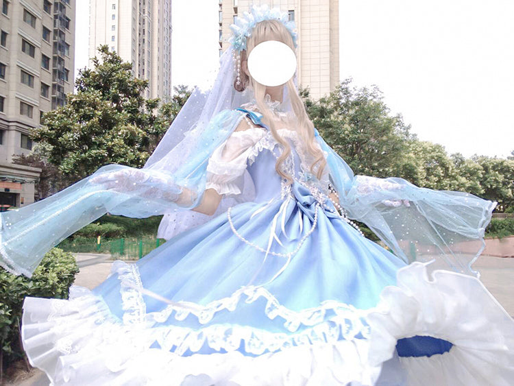 Fate Quartet Gothic Bridal Lolita JSK Dress - image 10