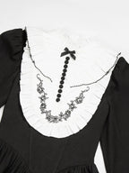 Audrey's Reply - Classic Lolita Square Neck OP, Detachable Embroidered Collar and Accessories - image 26
