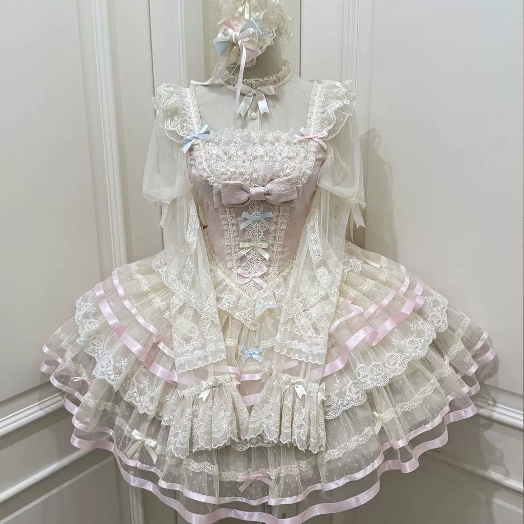 Butterfly Ballet - Sweet Lolita JSK Dress, Layered Tulle Hem - image 20