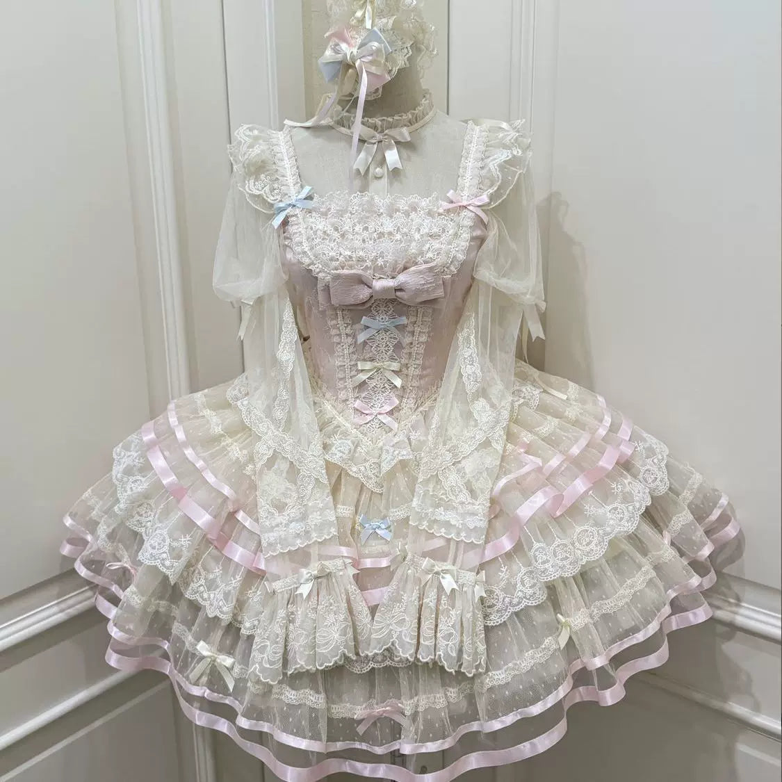 Butterfly Ballet - Sweet Lolita JSK Dress, Layered Tulle Hem - image 20