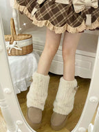 Winter Love Song - Winter Lolita Mid-Calf Boots Plush Snow Boots Thick Sole - image 10