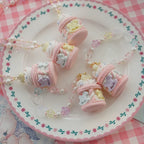 Sweet Lolita Necklace Carousel Cream Macaron Bag Pendant - image 3
