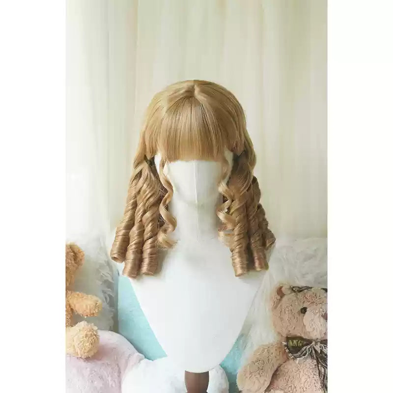 Retro Lolita Wig Short Roman Curl Hairpiece - image 15