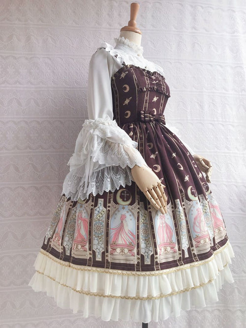 Constellation Printing Chiffon Lolita JSK Dress - image 2
