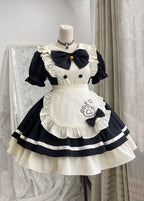 Cat Cafe - Maid Lolita OP dress with Detachable Bow and Apron - image 12
