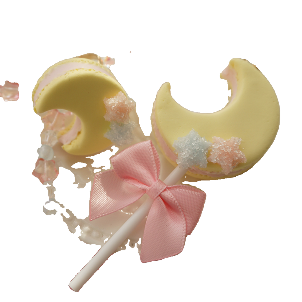 Kawaii Lolita Accessories Moon Lollipop Clay Necklace Ring - image 15