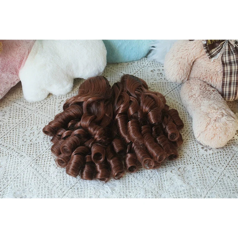 Solid Lolita Bob Wig With Detachable Curl Ponytail - image 18
