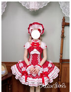 Old School Lolita Halter Neck OP Dress, Polka Dot Accent - image 21