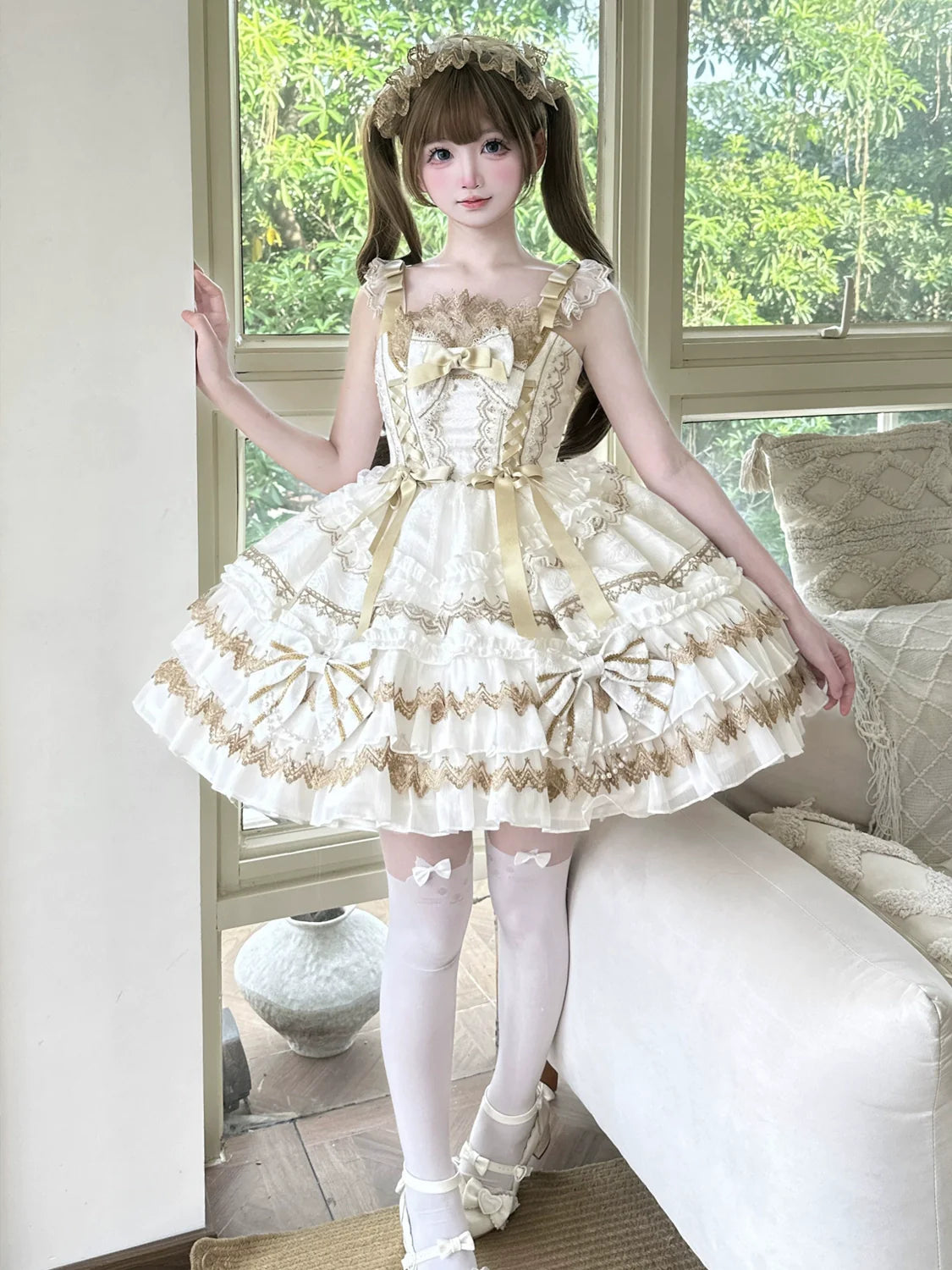 Gilded Memories Princess Lolita Tiered JSK Dress - image 2