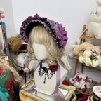 Gothic Lolita Bonnet Pure Cotton Hat Collection - image 18