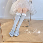 Sweet Lolita Cotton Socks Bow Lace Socks - image 1