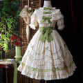 Lily of the Valley - Country Lolita OP Dress, Tiered Ruffles - image 13
