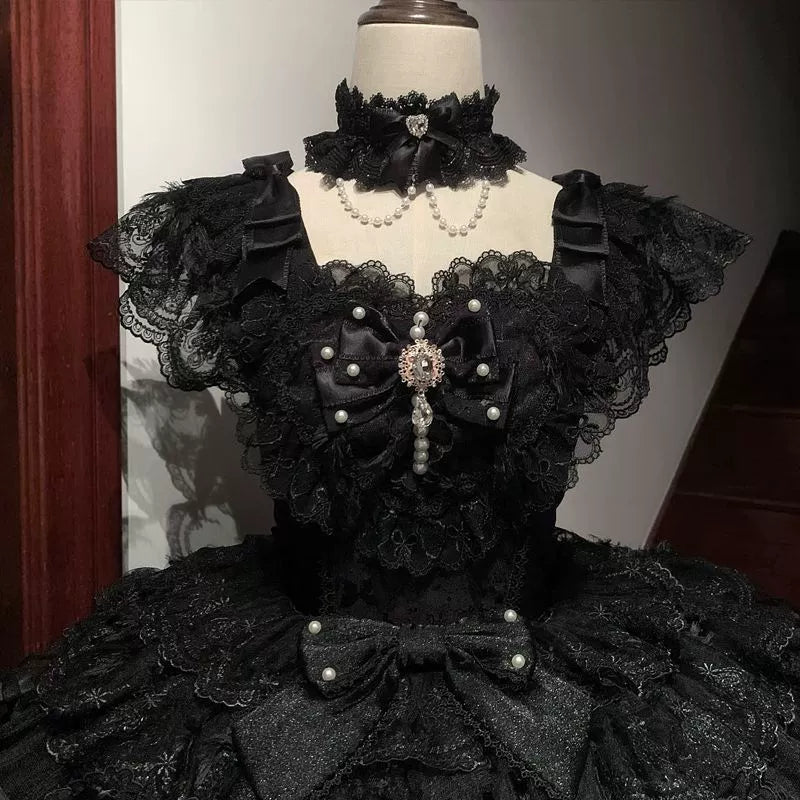 Feather's Ballad Wedding Lolita Tiered JSK Dress - image 21