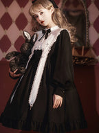 Black Nun - Gothic Lolita OP Dress - image 17
