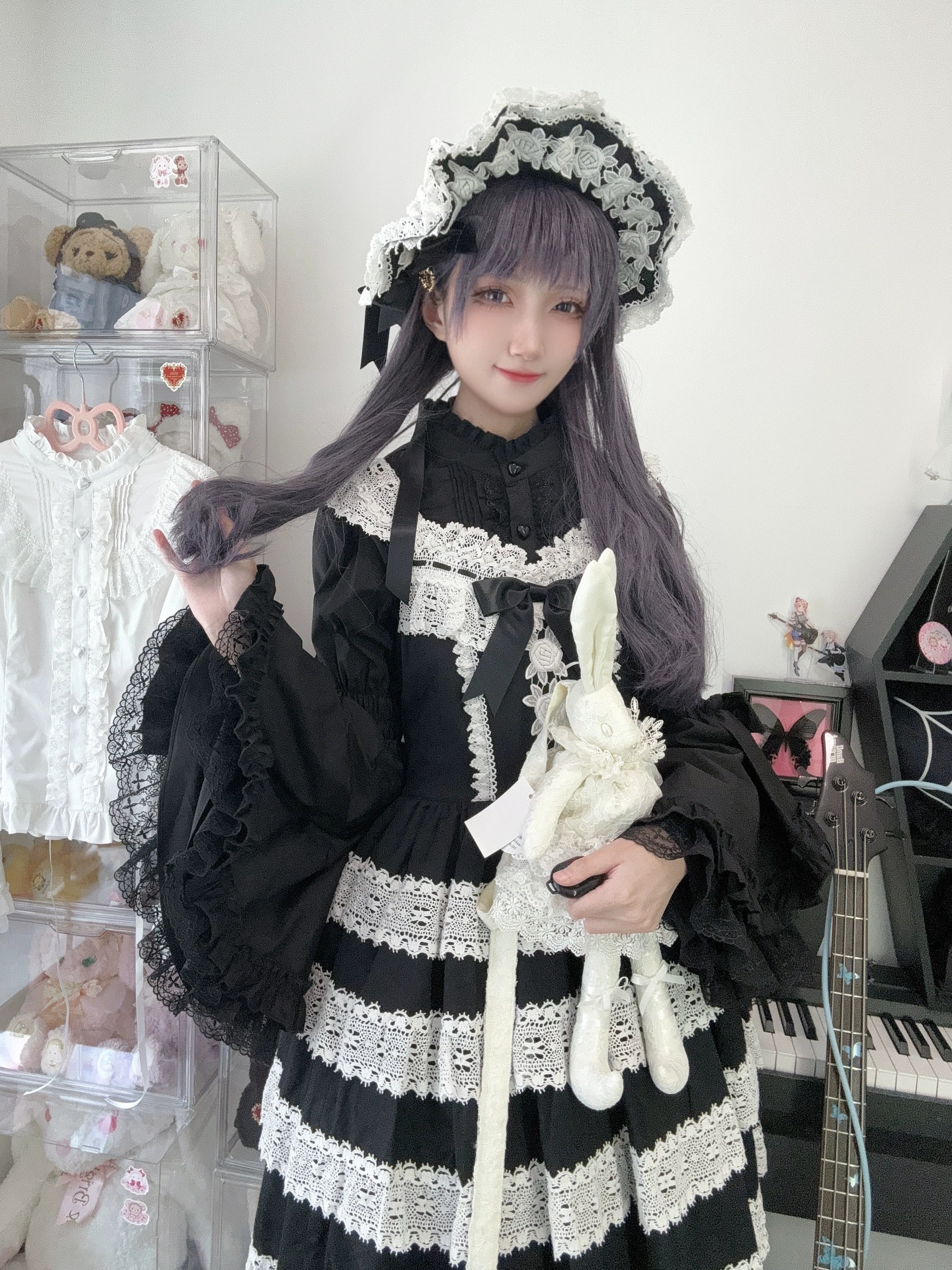 Sweet Lolita Blouse Princess Sleeve Shirt Inner Wear - image 22