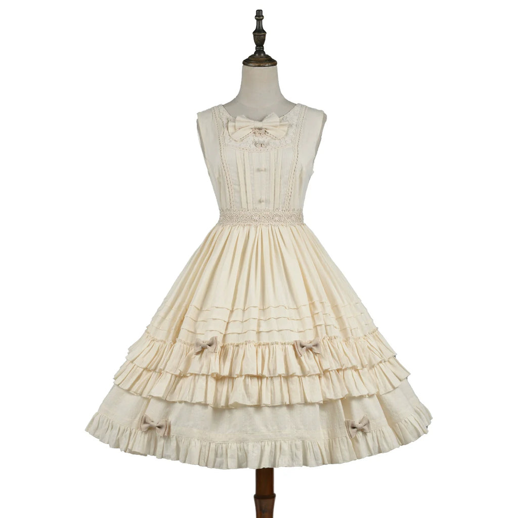 Elegant Lolita JSK Dress Solid Color JSK - image 1