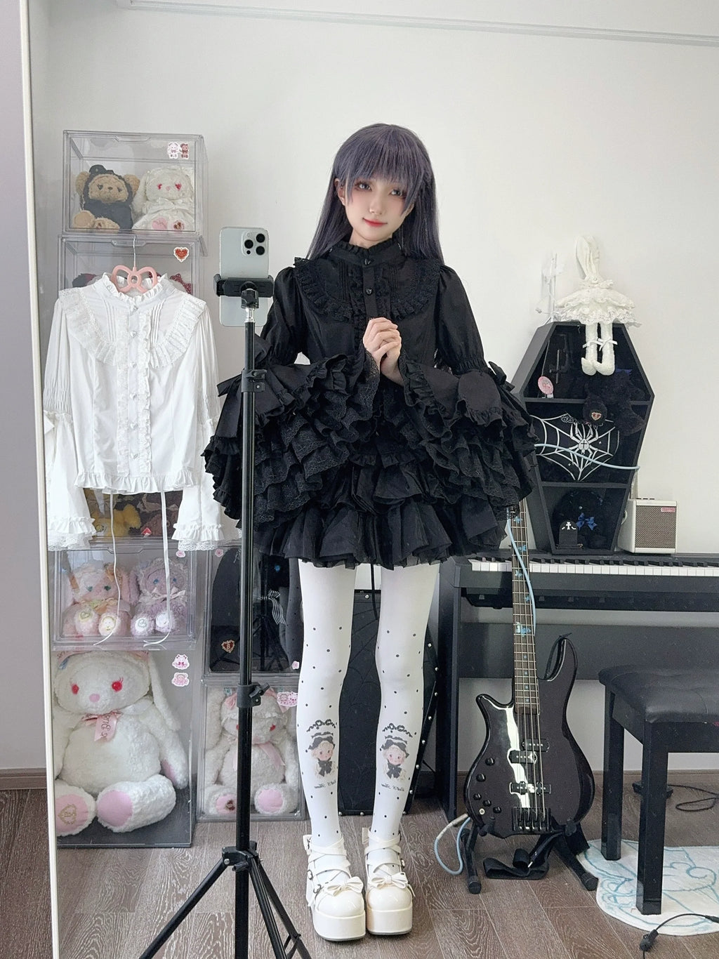 Sweet Lolita Blouse Princess Sleeve Shirt Inner Wear - image 25