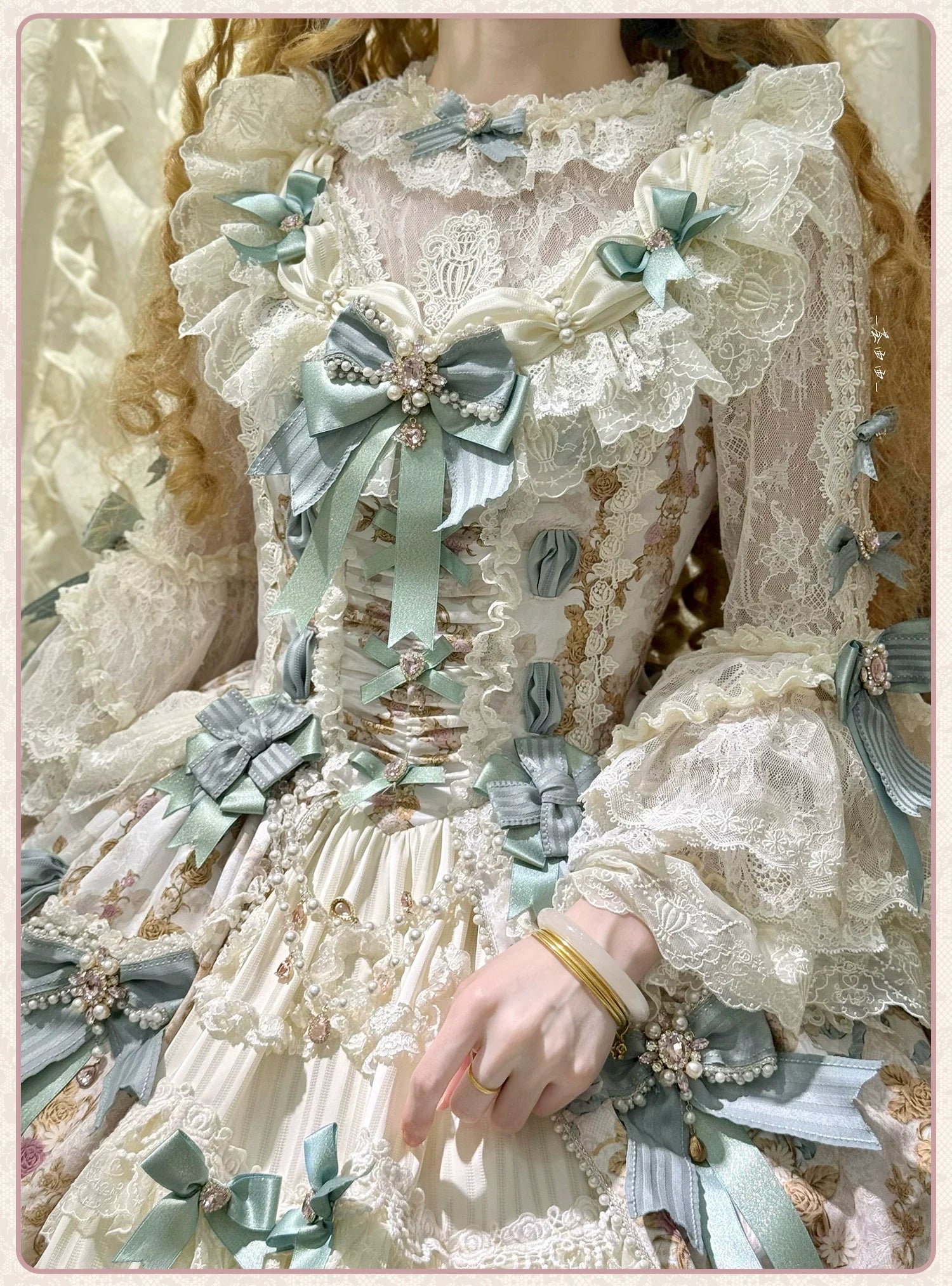 Antique Gem Fragrance - Classic Lolita OP and JSK Dress Sets - image 21