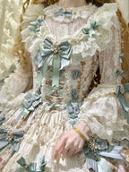 Antique Gem Fragrance Lolita Green JSK Dress Set - image 8