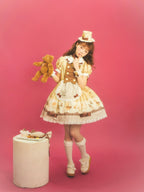 Patisserie Forever Happiness Yellow Apron Sweet Lolita OP Dress Set - image 11