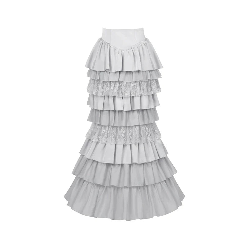 Humanoid Robot - Silver Gothic Lolita Mermaid Skirt Set - image 68