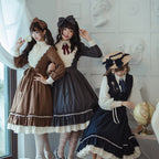 Rose Silhouette - Vintage Classic Lolita OP - image 5