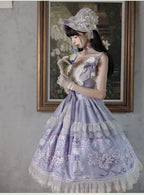 Lily Maiden - Classic Lolita JSK Dress, Lily Embroidery and Accessories - image 5