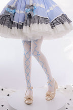120D Velvet Sweet Lolita Printed Tights - image 5