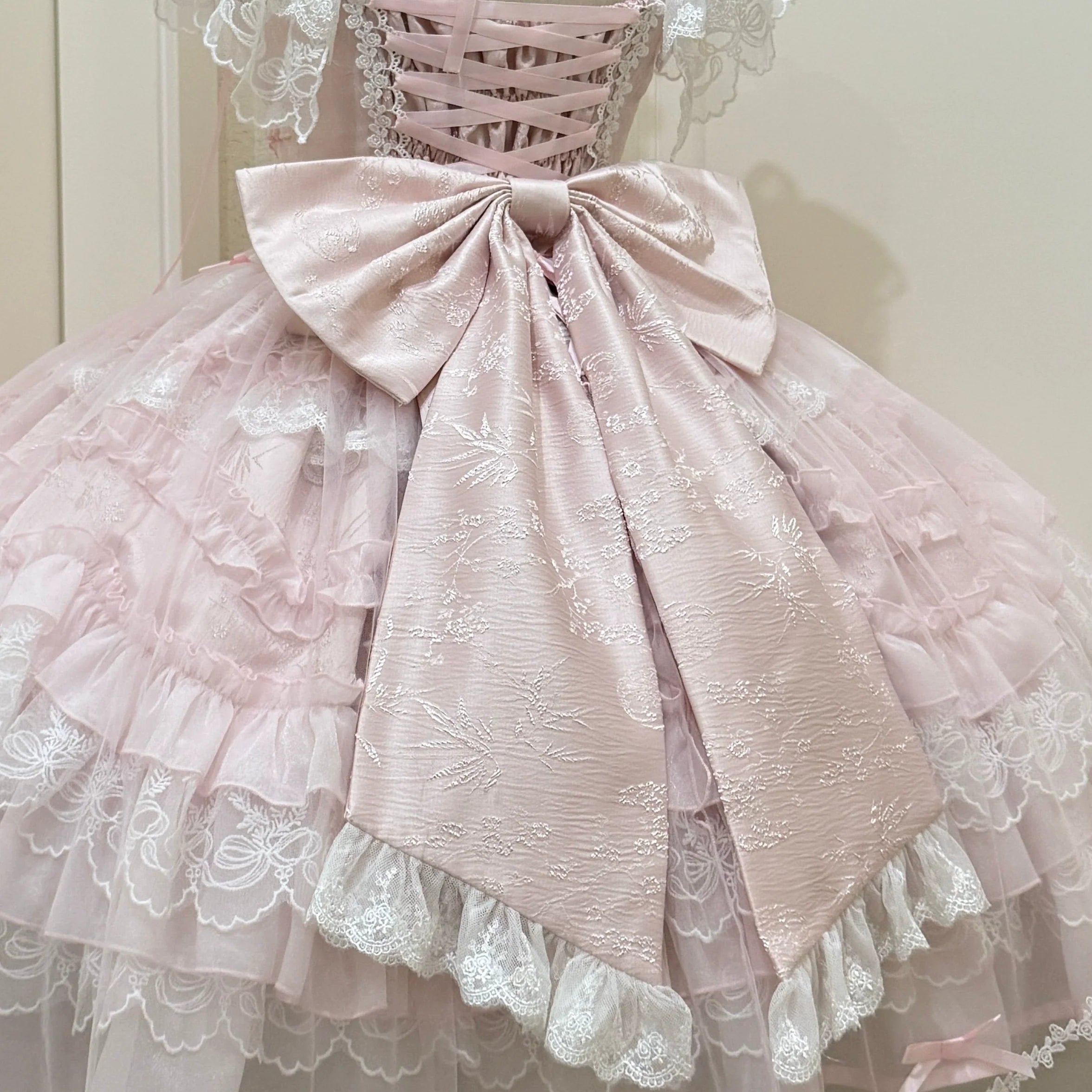 Eternal Vow - Wedding Lolita JSK, Detachable Overlay - image 3