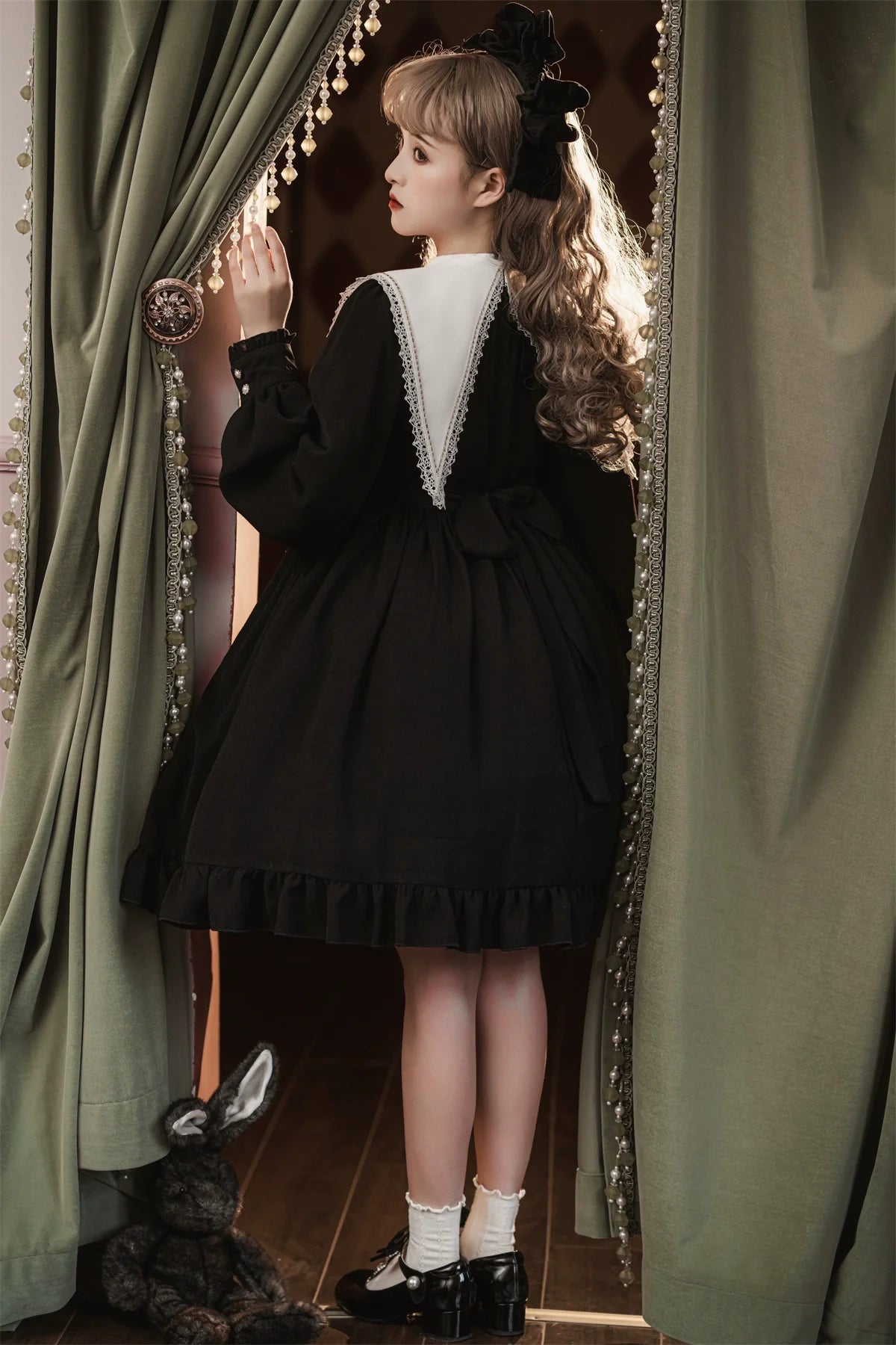 Black Nun - Gothic Lolita OP Dress - image 8
