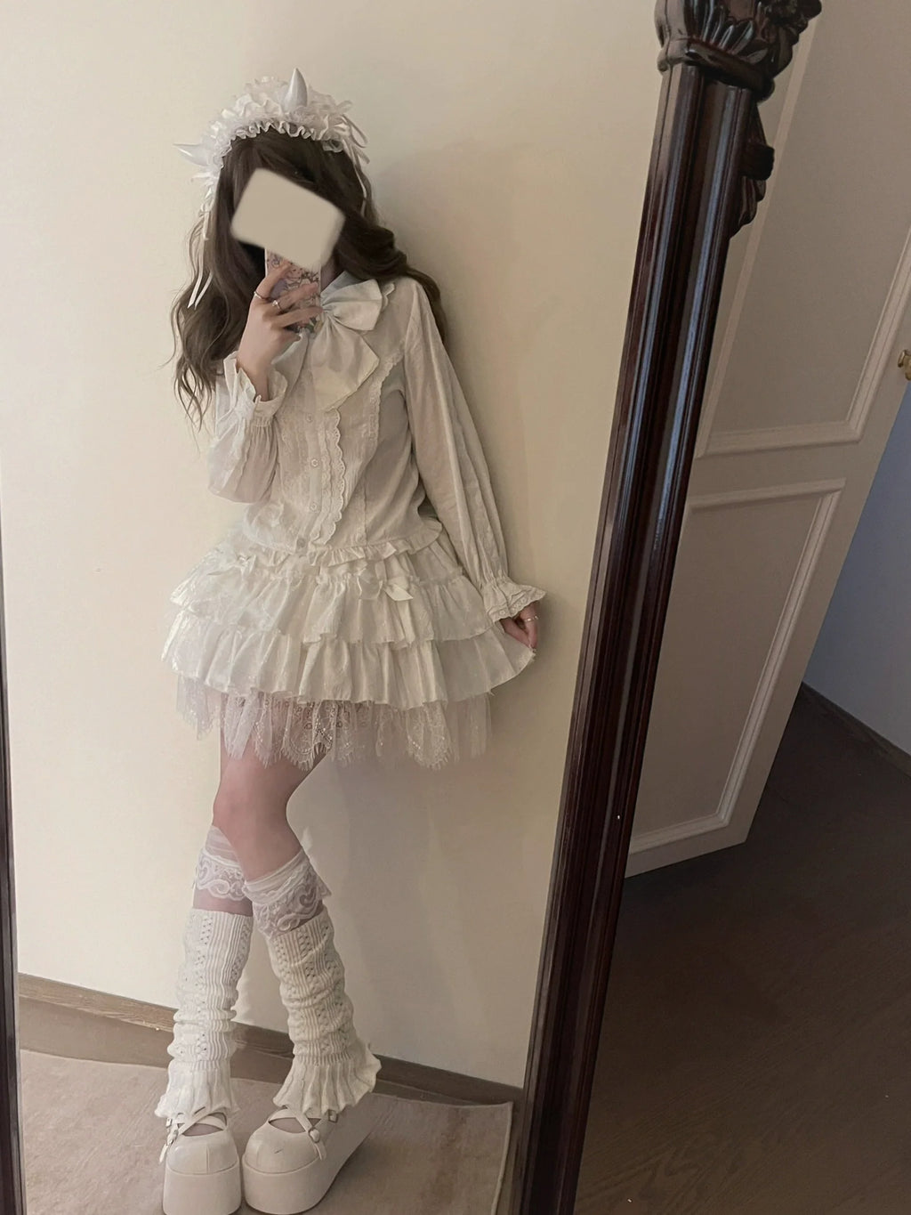 Lily - Kawaii Lolita Blouse Soft Girl Bubble Puff Sleeve - image 2