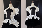 Lilith - Gothic Lolita Short-Sleeve Shirt with Detachable Tie - image 9