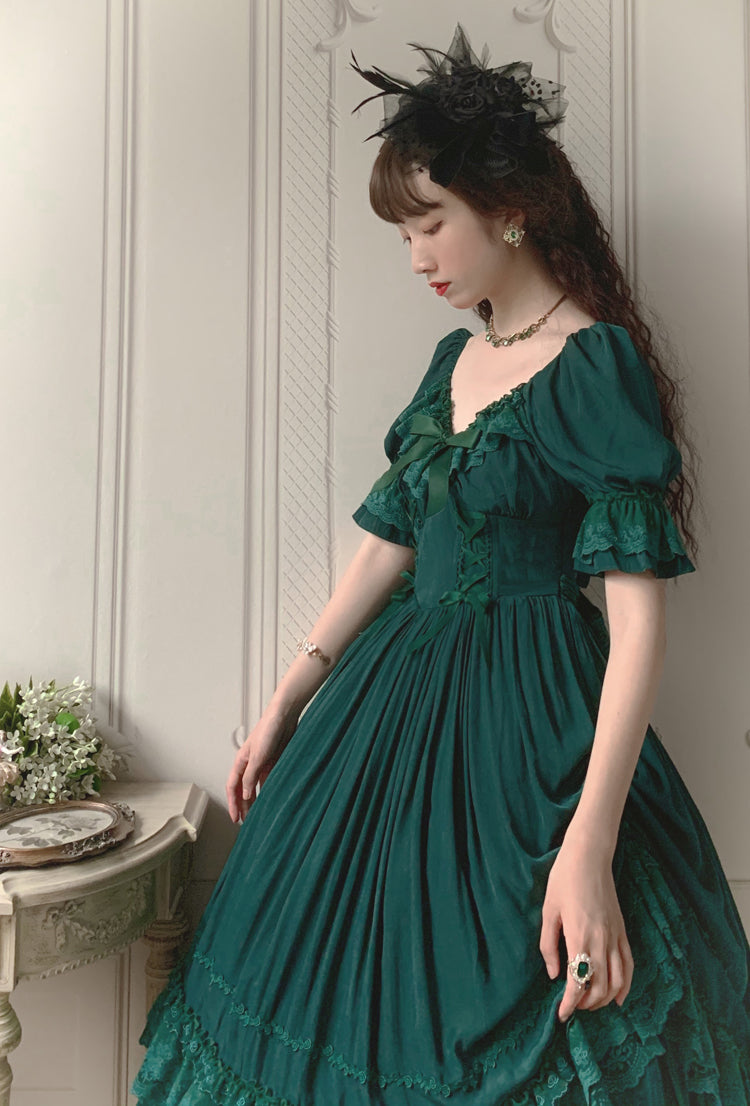 CLA Vintage French Lolita OP Dress - image 36
