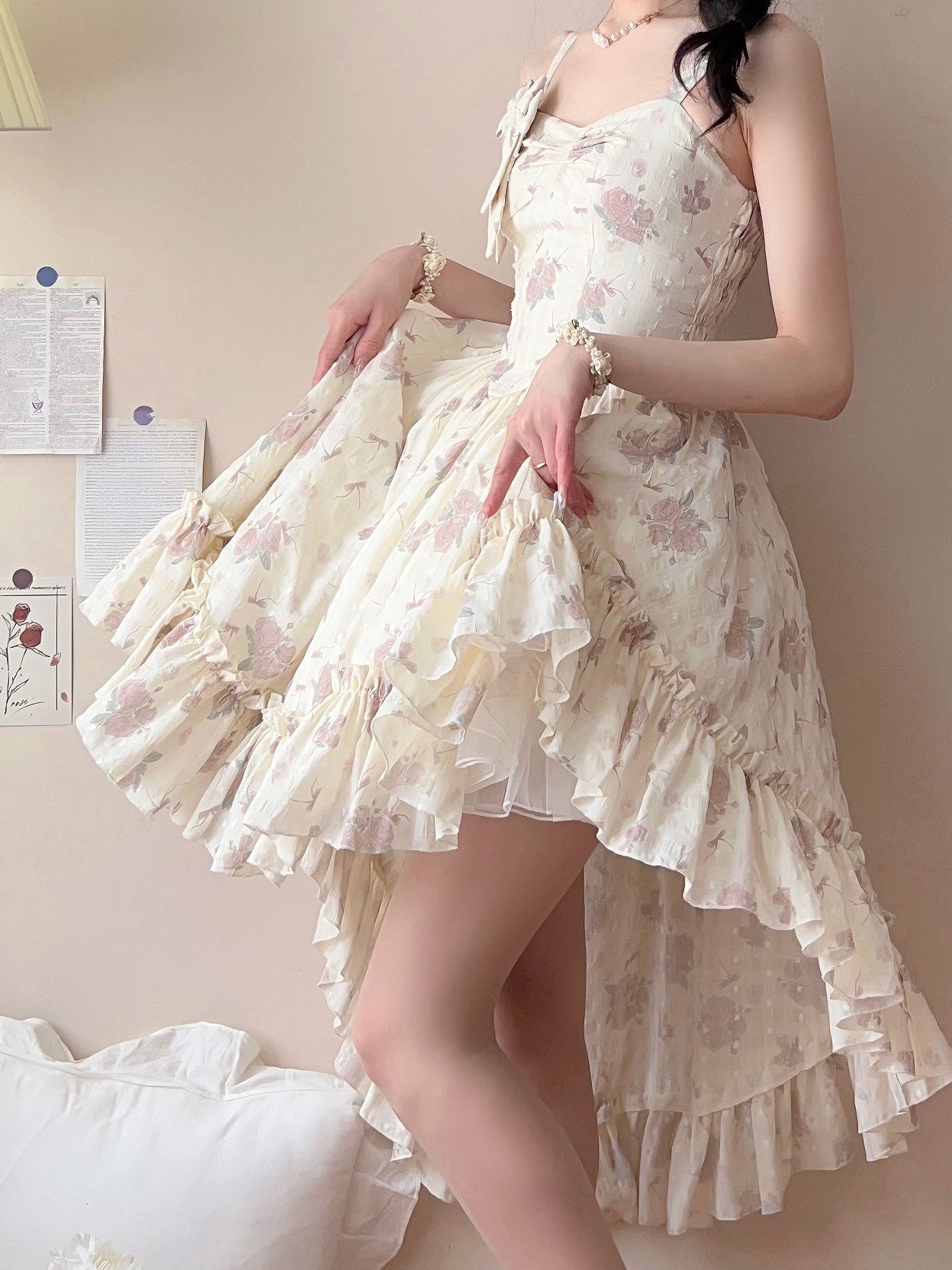 Twilight Rose - Sweet Lolita Dress Sweater and JSK - image 12